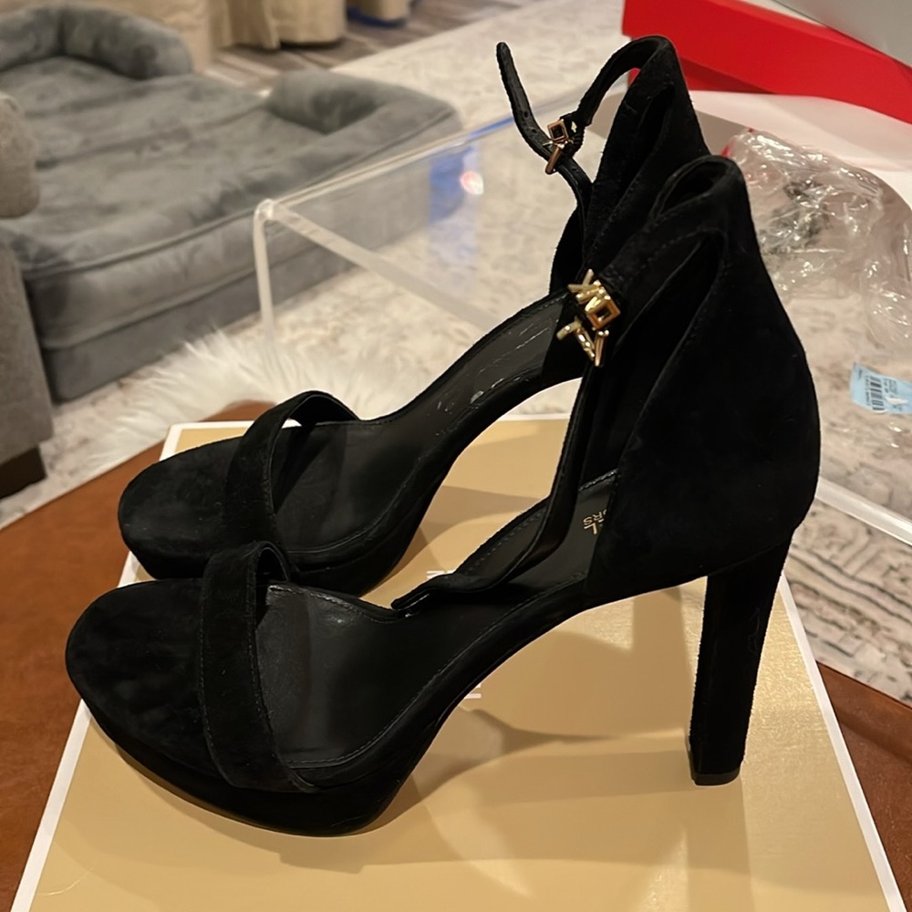 Michael Kors suede platform heel size 8.5